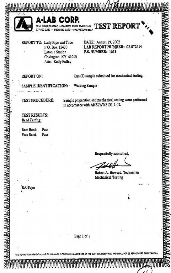 A sample of an official document is shown.
